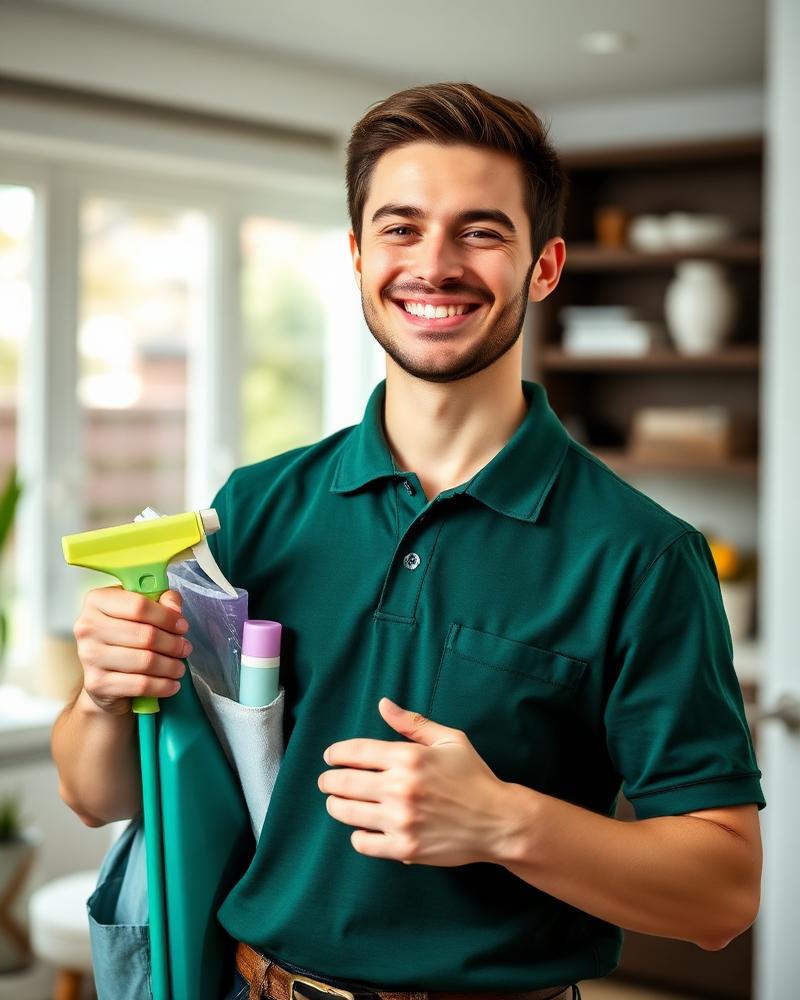 Valkron Cleaning professional ready to work